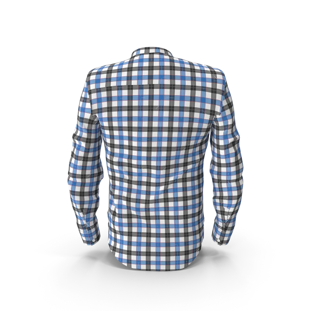 Blue & Black Check Shirt view 3